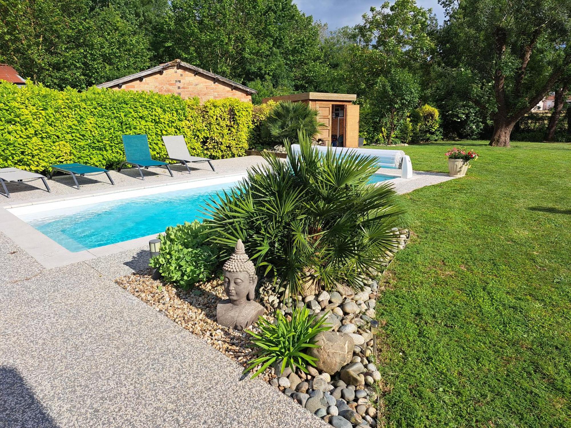 Chambre D Hote La Riviere 45M2 Jardin Et Piscine Aigrefeuille-dʼAunis Exteriör bild